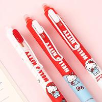 Set Pulpen Gel Plastik Kartun Guangbo yang Dapat Dihapus, Tinta Biru, Tulisan Halus Tanpa Goresan, Alat Andal untuk Penggunaan Sehari-hari Siswa