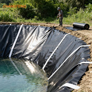 Aquaculture en plastique Aquaculture Ferme HDPE Géomembrane Revêtement d'étang Extérieur <span class=keywords><strong>Fond</strong></span> Vidange Étanche Surface Lisse Feuille HDPE - Product Image 5