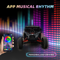 Antenne lumineuse LED Télécommande APP ATV UTV 1FT 2FT 3FT Dancing RGB chase Safety Flagpole Fat Led Whip Lights