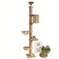 Arbre à chat en bois et sisal, écologique, motifs personnalisables, vente en gros, grande taille, DEM/DOM disponible