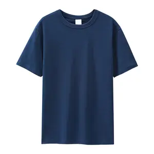 Yeni gelenler beyaz T Shirt % 100% pamuk çiftler T-shirt 17 renkler 270G ağır düz gömlek özel LOGO rahat Tee