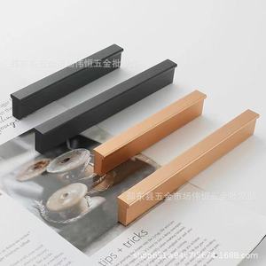 T-Shaped Aluminum Alloy Cabinet Handle Minimalist Design Durable Polished Surface For Drawer Wardrobe <b>Door</b> - Product Image 1