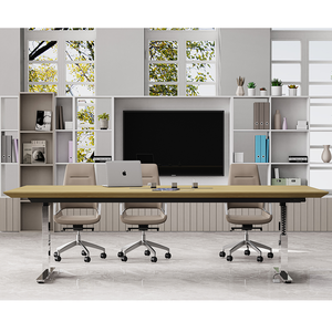 Cao cấp sang trọng hiện đại E0 Bàn hội nghị văn phòng <span class=keywords><strong>l</strong></span>ớn sang trọng bằng gỗ mô-đun phòng họp bàn - Product Image 2