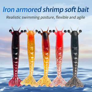 Señuelos blandos de camarón Yajie de 10 cm para pesca de lubina en el fondo - Product Image 5