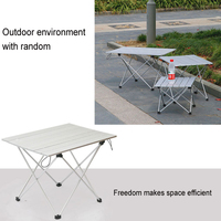 Singda Table pliable légère pour barbecue, plage, Camping, petite Table pliante pour cuisine en plein air, Camping, Mini Table d'épissure en aluminium