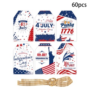 Nuevo Día DE LA Independencia Americana Estrella Regalo de papel Colgante Decoración de fiesta Juego de perchas - Product Image 4