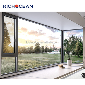 RICHOCEAN Hurricane Impact House Glass Fixed <strong>Pictures</strong> <strong>windows</strong> Supplier Slim Aluminium Vitre Big <strong>Window</strong> - Product Image 4