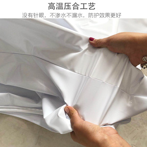 Bata de PVC Impermeable de Manga Larga, Blanca y Amarilla, Ropa de Protección Industrial para Procesamiento de Alimentos y Uso en Mataderos - Product Image 2