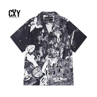 CXY Vente en gros Chemises décontractées pour hommes et femmes Printemps Imprimé intégral Streetwear pour jeunes Expédition rapide en 15 jours OEM