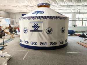 Grande <span class=keywords><strong>yourte</strong></span> mongole tente ferme Restaurant extérieur épaissi coupe-vent et chaud hébergement de prairie - Product Image 6