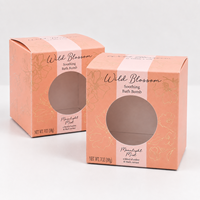 Scatola di Cartone Pieghevole Personalizzata con Finestra Fustellata per Confezioni di Sapone, Candele, Cosmetici e Prodotti Regalo