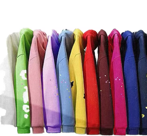 Top Quality Streetwear <strong>Web</strong> Pattern 100% Cotton <strong>Men's</strong> Hoodie <strong>Spider</strong> Hoodie 450g Pullover Derr Hoodie 555 1.1 Puff Printing Casual - Product Image 1