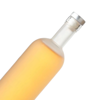 Hochwertige Quadratische Mattierte Likör- & Wodka-Glasflaschen mit Kronkorken 700ml/750ml Günstiger Großhandel