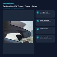 Kamera Dasbor Tersembunyi untuk Volkswagen Tiguan L Series 4K 2K Sudut Lebar Dual Band WiFi 4G LTE Dash Cam