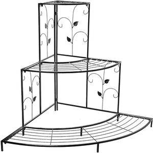Stair like Design Modern Metal Plant <b>Stand</b> Home Garden Decoration Black Plant <b>Pot</b> <b>Stand</b> with Racks In low Price - Product Image 4
