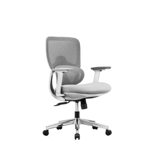 Silla de Oficina de Malla con Marco Gris, Altura Ajustable, al Mejor Precio, Silla de Personal Negra con Diseño Moderno y Función de Inclinación - Product Image 2
