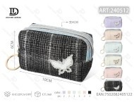 Portamonete Ottagonale a Farfalla con Chiusura a Cerniera, Mini Portafoglio Unisex - Product Image 1