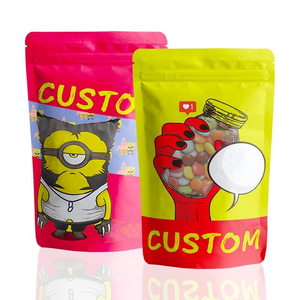 Özelleştirilmiş 3.5g 7g 14g 28g plastik Stand up Doypack kılıfı koku geçirmez 3.5 gram Mylar çantalar benim Logo ile - Product Image 3