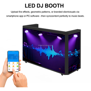 Cabina <span class=keywords><strong>DJ</strong></span> da Terra Robusta con LED a Sincronizzazione Musicale Senza Sforzo, Design Portatile, Video Wall Nitido, Garanzia di 5 Anni, per Interni - Product Image 4