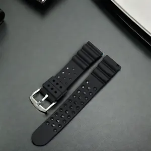 Pulseira de relógio inteligente de borracha fluorada esportiva de alta qualidade para Apple e Samsung pulseiras de relógio em estoque atacado 20MM 22MM 24MM