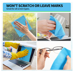 Chiffons en microfibre pour le <span class=keywords><strong>nettoyage</strong></span> des vitres, réutilisables, sans peluches, sans traces, pour le polissage des lunettes, des miroirs, des écrans et des lentilles - Product Image 5