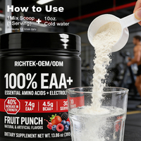 Fournisseur OEM de poudre de vitamine B complexe, BCAA, EAA, poudre pré-entraînement, complément alimentaire de santé, marque privée