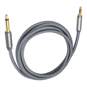 Cable de Audio Estéreo de 3.5mm a 6.35mm, Cable de Audio TRS Macho de 6.35 1/4" a Macho de 3.5 1/8" para Guitarra, Laptop, Altavoz de Cine en Casa - Product Image 1