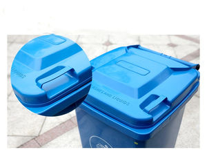 Bac en plastique écologique mobile Boriet TH-GPX-120d HDPE pour extérieur, 120L/240L/360L/660L/1100 litres - Product Image 3