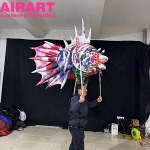 Décorations de parade, marionnettes gonflables en forme de <span class=keywords><strong>poisson</strong></span>, costumes gonflables pour adultes en forme d'animaux marins pour exposition - Product Image 4