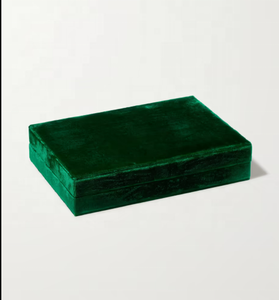 Emerald Jewelry case Velvet Personalized Women Jewelry Organizer Box for Rings Necklace Earrings