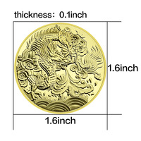 Prix de gros direct usine Pièces de défi en alliage de zinc plaqué or double face pour les vainqueurs avec taille personnalisée