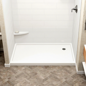 Base de <span class=keywords><strong>douche</strong></span> rectangulaire en acrylique blanc moderne antidérapante pour hôtel, avec installation facile et garantie de 5 ans - Product Image 1