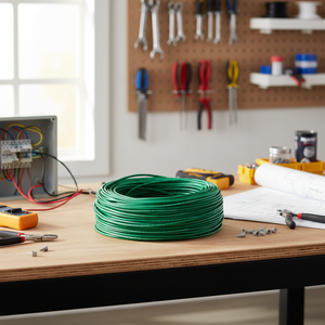 VOLTECK BOX 1 Rotolo da 100 Metri di Cavo THW CCA 14 AWG Verde BASIC - Product Image 3