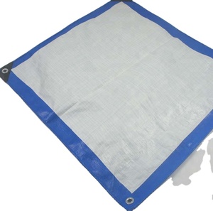 HDPE 180g avec protection UV, couleur bleu blanc, emballé en balles, transporté par camion pour le <span class=keywords><strong>paillage</strong></span> - Product Image 4