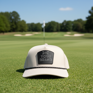 Gorra de Béisbol Deportiva Transpirable con Parche de Goma y Logotipo, Fabricada en Vietnam, de 5 Paneles, Personalizada con Cuerda, Gorra de Golf Unisex Impermeable con Corte Láser - Product Image 1