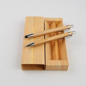 Juego de Regalo de Bolígrafo y Lápiz de Bambú, <span class=keywords><strong>Estuche</strong></span> de Madera Ecológico, Bolígrafo Ecológico <span class=keywords><strong>con</strong></span> Logotipo Personalizado - Product Image 5