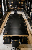 Meuble de rangement gothique pour salon, en bois massif noir sculpté, armoire d'angle murale, bibliothèque extra-large sur toute la hauteur, sur mesure