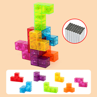 Promotionnel En Plastique Haute Vitesse Aimant Magique Cube Construire Différents Modèles