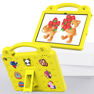 Étui pour tablette pour enfants en mousse EVA pour <span class=keywords><strong>Amazon</strong></span> Kindle Fire <span class=keywords><strong>HD</strong></span> 10 13e génération 2023/2021 Poignée pliable Support antichoc - Product Image 1