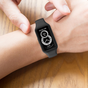 Bracelet de montre en silicone de couleur unie pour Huawei <span class=keywords><strong>Band7</strong></span>/6/honor Band, accessoires pour montre intelligente - Product Image 6