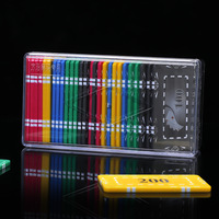 Boîte en plastique PP rectangulaire transparente de haute qualité, durable et recyclable, semi-transparente pour les cartes à jouer et les jetons de poker