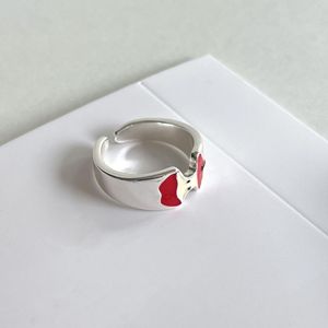Anillo Ping an Joy One Apple Core para Mujer, Plata de Ley S925 con Baño de Oro Rosa, Esmalte Goteado, Anillo Versátil y Bonito - Product Image 5