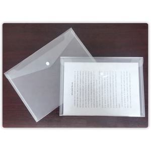 Văn Phòng Phẩm Không Thấm Nước A4 Kích Thước PP Snap Nút Tài Liệu Túi Tài Liệu Ví Túi Trong Suốt Của Tôi - Product Image 4
