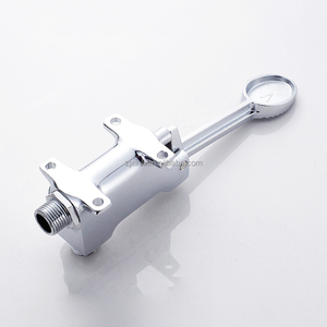 Mitigeur à <span class=keywords><strong>Pied</strong></span> à Fermeture Automatique à Retard de Fonctionnement, Eau Chaude et Froide, Matériel en Laiton, Finition Chrome, Montage sur Pont, X8092B4BSCR - Product Image 6