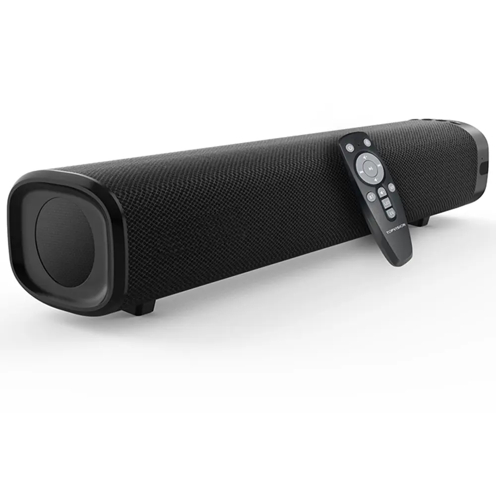 Penjual Terbaik Amazon Topvision Soundbar Kecil dengan Suara Besar Nirkabel Bluetooth PC/TV/Proyektor Speaker