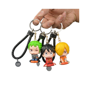 Llavero <span class=keywords><strong>de</strong></span> One Piece, Roronoa Zoro, Figura Coleccionable en Miniatura, Idea <span class=keywords><strong>de</strong></span> Regalo, Decoración para Mochila, para Fans del Anime - Product Image 1