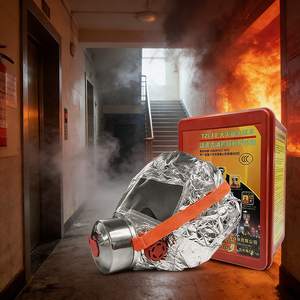 Masque de protection individuel anti-fumée pour évacuation d'incendie, masque de sécurité, cagoule d'évacuation d'urgence - Vente en gros usine - Product Image 1