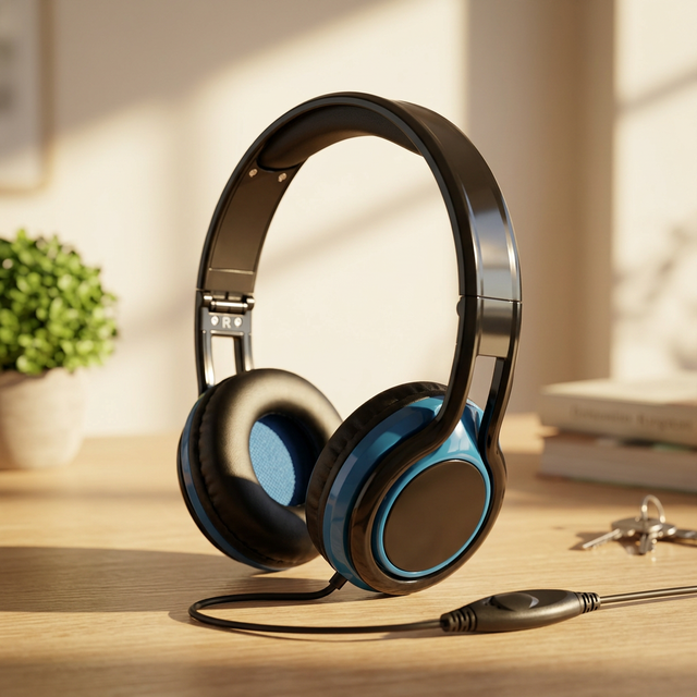 Best Seller 3.5mm Jack Plug Wired Headset Detachable Tangle-Free Audio Cable Over-Ear Foldable Design Music Gaming 40mm Dynamic