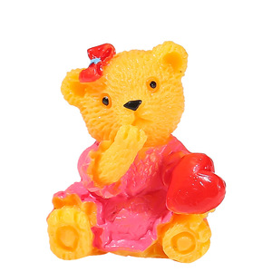 Miniature Teddy <b>Bear</b> Figurines Resin Garden Ornaments Indoor Outdoor Decor <b>Cute</b> Animal Shape Painted Craft - Product Image 5