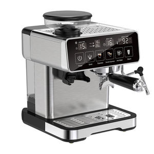 Cafetera Espresso de Acero Inoxidable de 20 Bares, Pantalla Táctil Programable para Espresso/Latte/Cappuccino, Máquina para Hogar/Hotel - Product Image 1